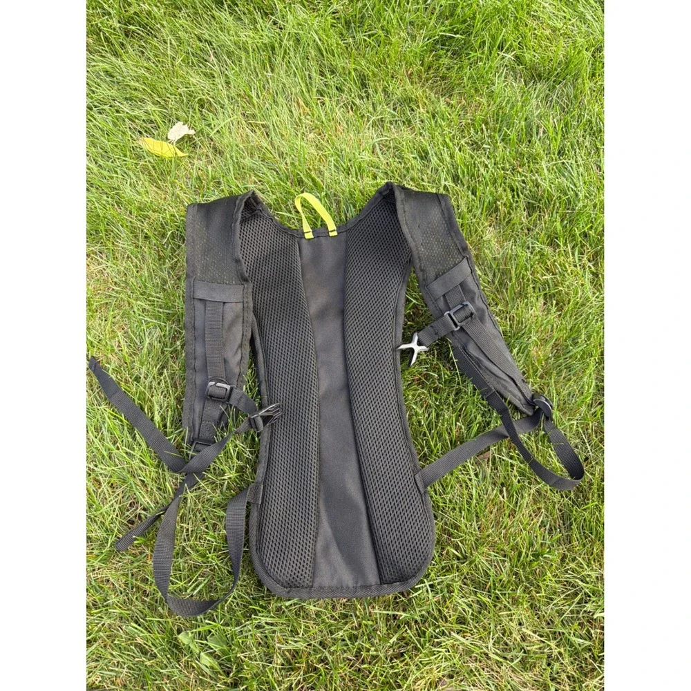 Ozark Trail Hydration Pack Backpack Black Gray Neon Yellow Hiking Cycling Bag